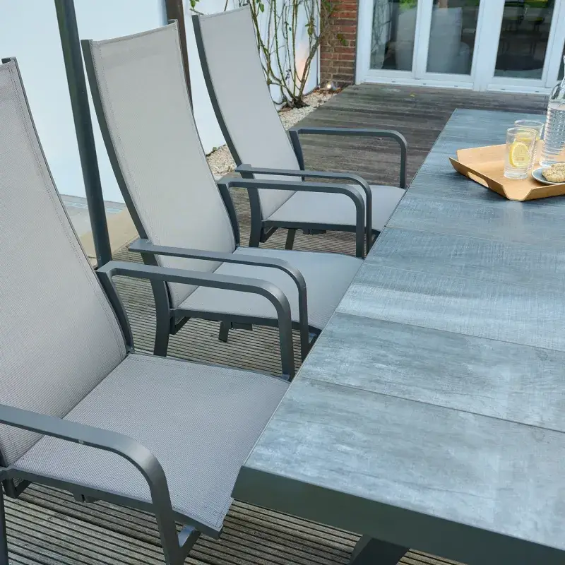 Siena Garden Carlton Move Gartensessel RANOTEX® hellgrau Lagerräumung
