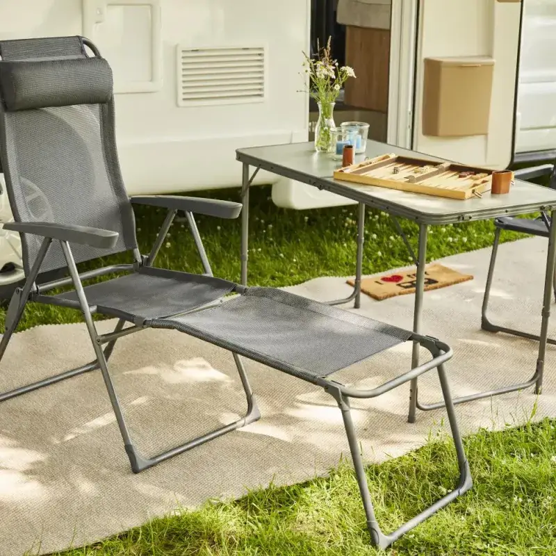 Siena Garden Comfort Campingstuhl Ranotex®-Gewebe anthrazit Heißer Verkauf