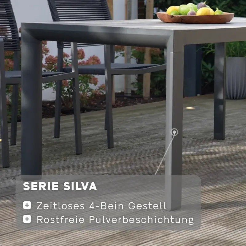 Siena Garden Silva Gartentisch HPL ferro Online Outlet