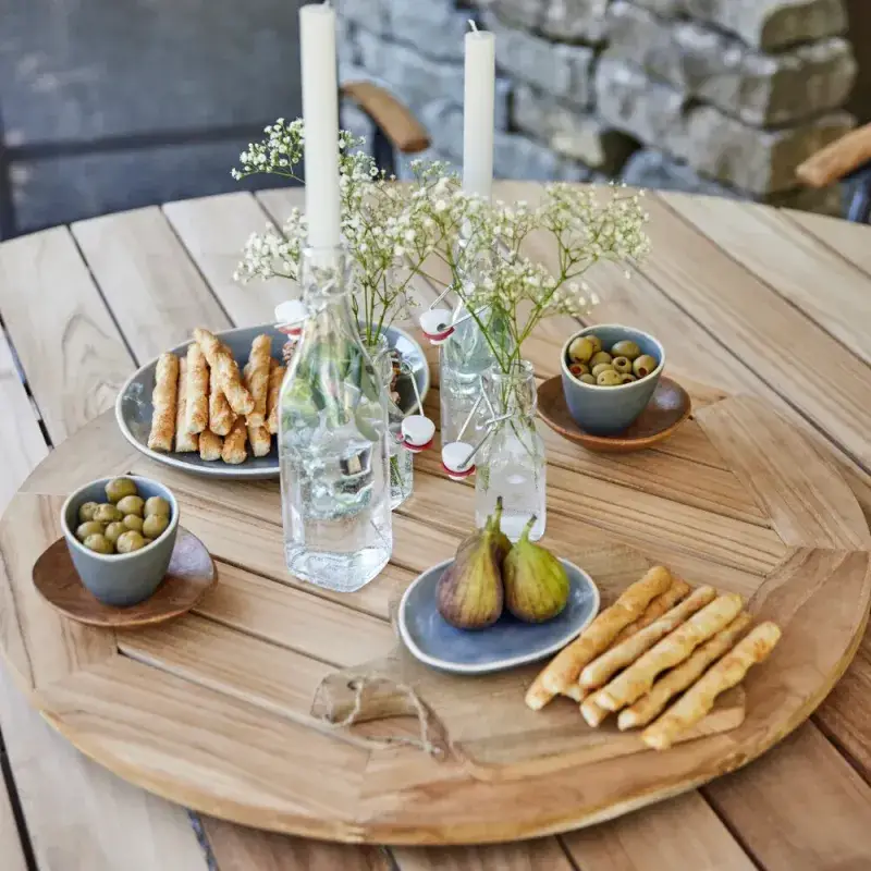 Siena Garden Lazy Susan Drehteller Teakholz FSC® 100 % natur Zeitlich begrenztes Angebot