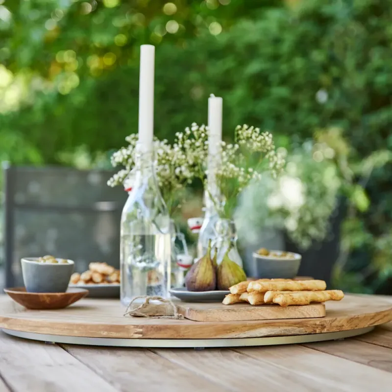 Siena Garden Lazy Susan Drehteller Teakholz FSC® 100 % natur Zeitlich begrenztes Angebot