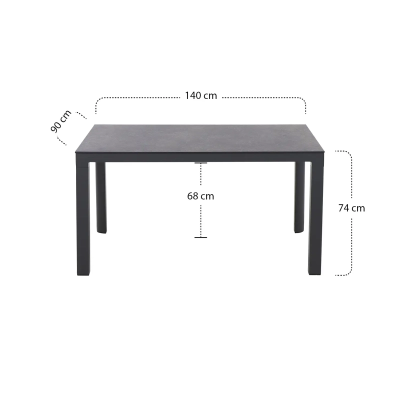 Siena Garden Silva Gartentisch HPL titan Exklusive Angebote