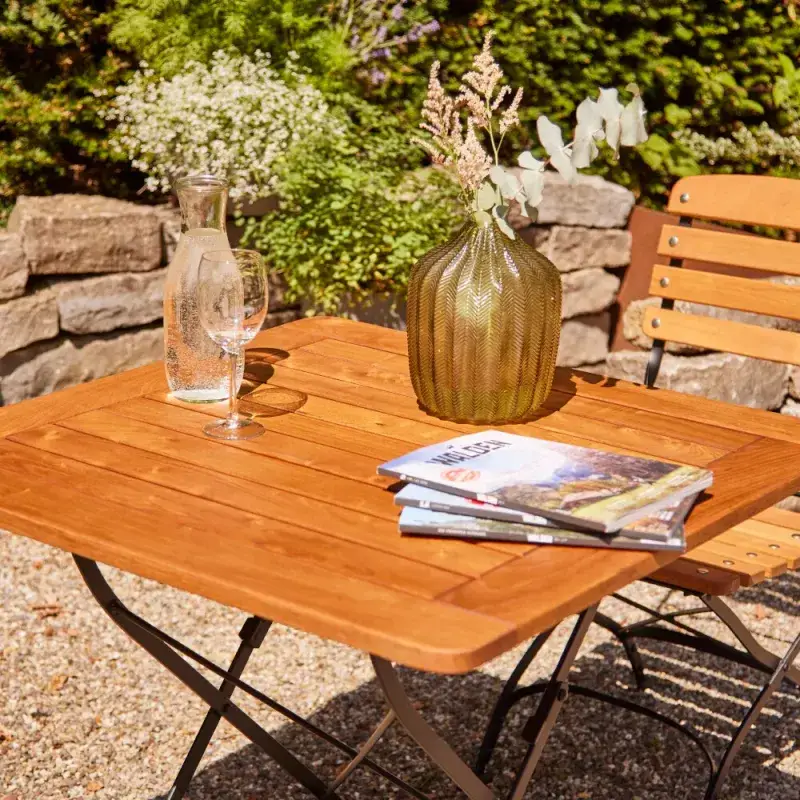 Siena Garden Peru III Klapptisch Robinienholz FSC® 100 % natur Kauf eins, bekomm eins gratis