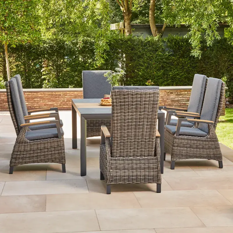 Siena Garden Verdo Move Gartensessel Rattangeflecht recycled bronze-grau Riesige Ersparnisse