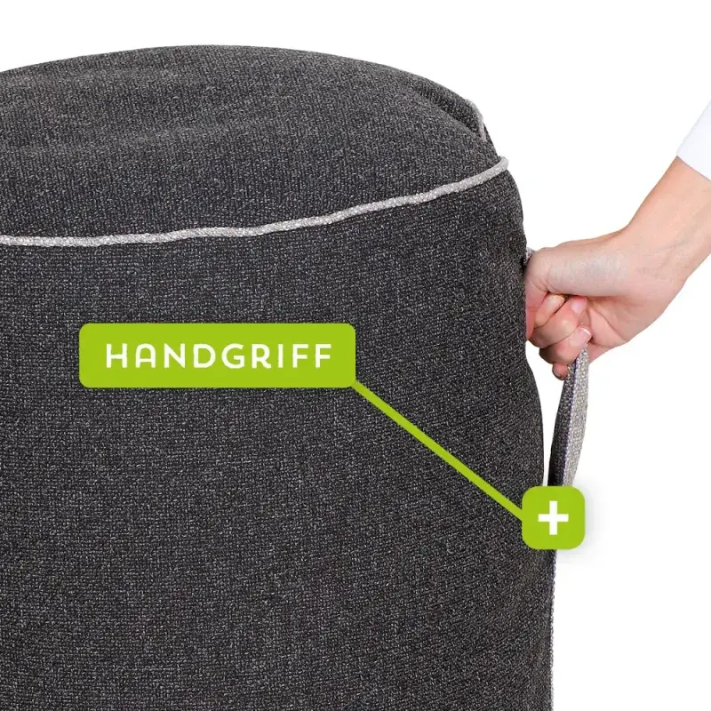 Siena Garden FEEL.U Pouf Polypropylen dark grey Wochenangebot