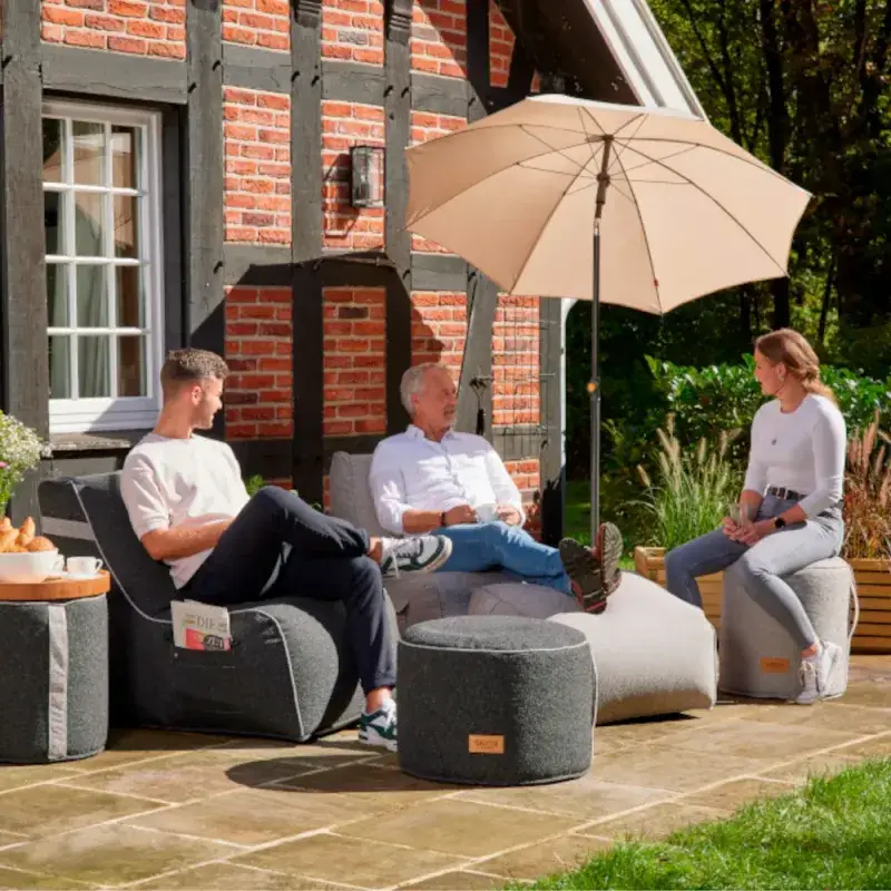 Siena Garden FEEL.U Pouf Polypropylen dark grey Wochenangebot