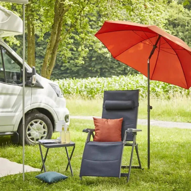 Siena Garden Premium Campinghocker AirMesh dunkelblau Neueste Stile