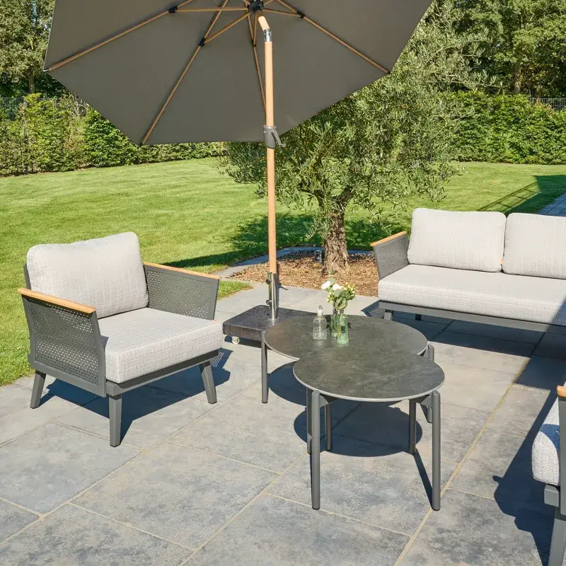 Siena Garden Roma Loungetisch gesinterter Stein dunkelgrau Bis zu 60% Rabatt