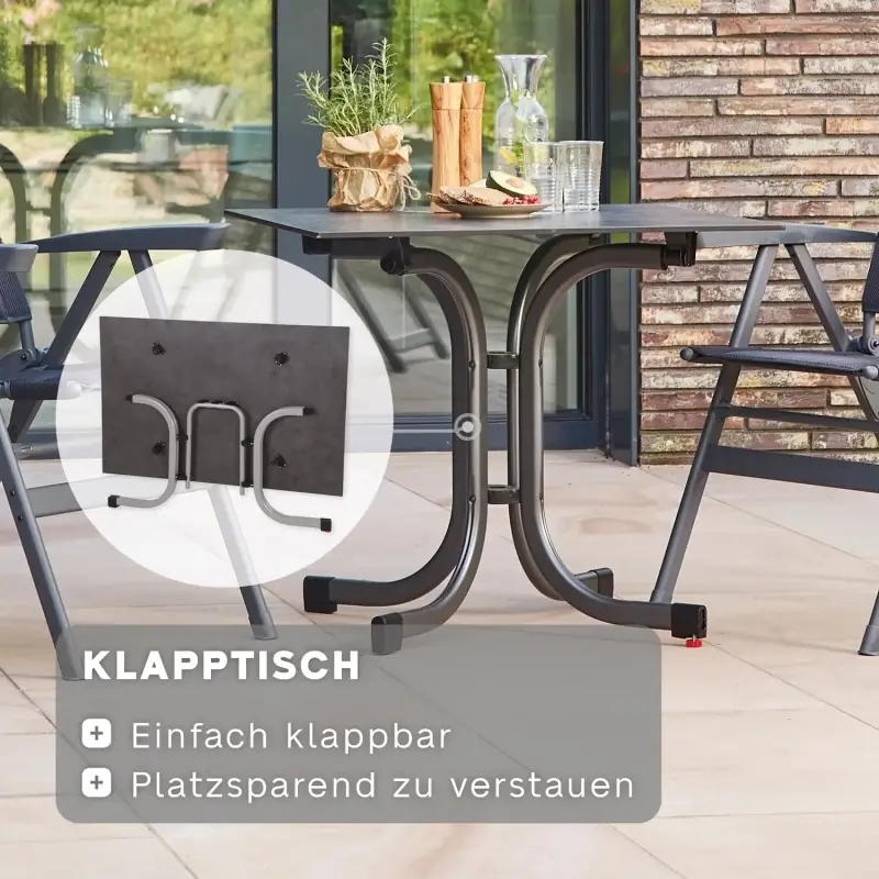 Siena Garden Peru III Klapptisch Robinienholz FSC® 100 % natur Vierteljährliche Förderung