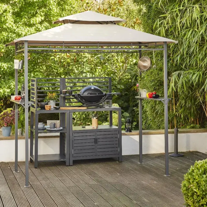Siena Garden BBQ Pavillon 244x127x248 cm Begrenzt auf 3 Tage