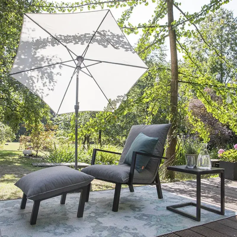 Siena Garden Avio Mittelstockschirm Ø 250 cm rund 50% Rabatt für begrenzte Zeit
