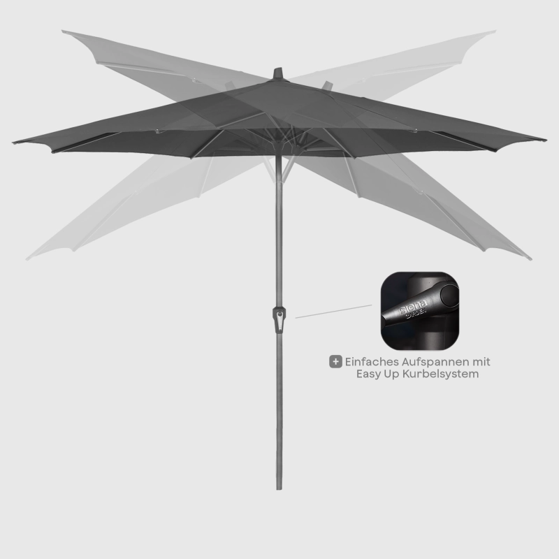 Siena Garden Avio Mittelstockschirm Ø 350 cm rund Meist gekauft