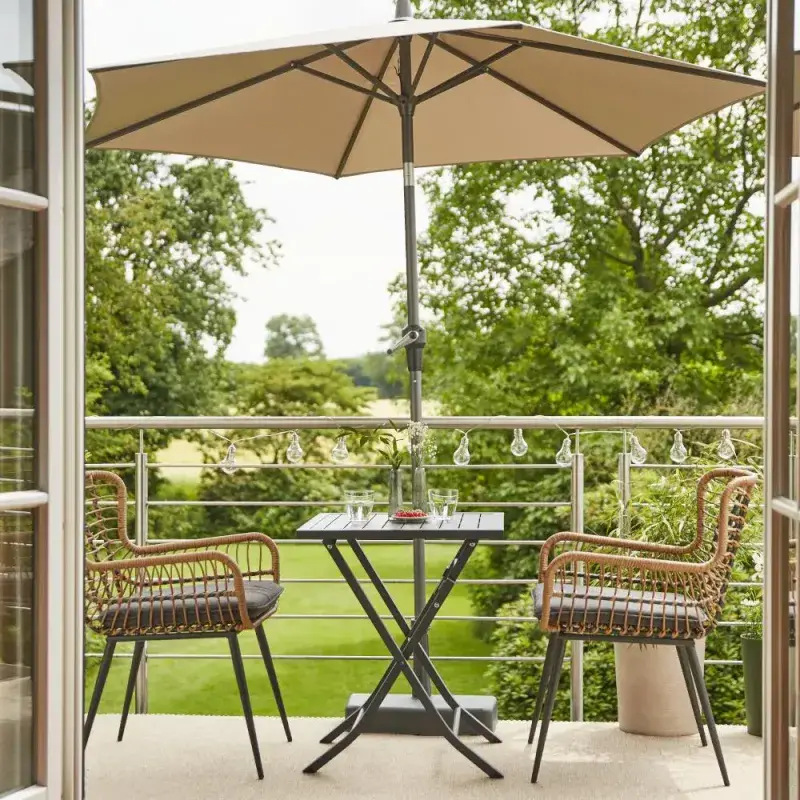 Siena Garden Avio Mittelstockschirm Ø 250 cm rund Günstig kaufen