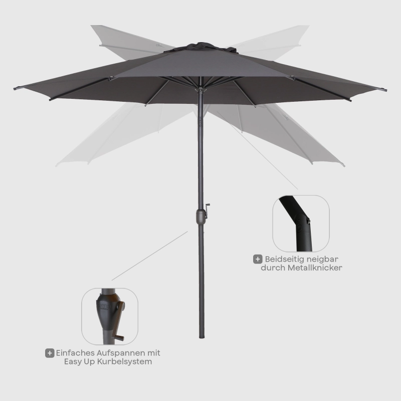Siena Garden Isa Mittelstockschirm Ø 300 cm rund Cyber Monday