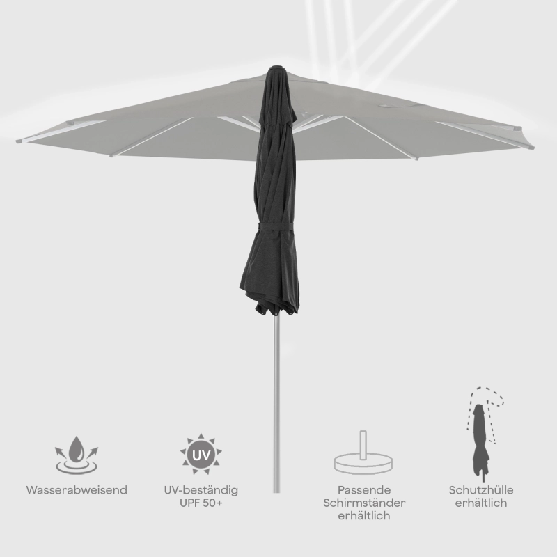 Siena Garden Vero Mittelstockschirm Ø 300 cm rund Jubiläumsangebot