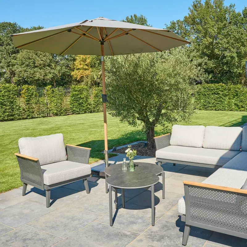 Siena Garden Vero Mittelstockschirm Ø 300 cm rund Jubiläumsangebot