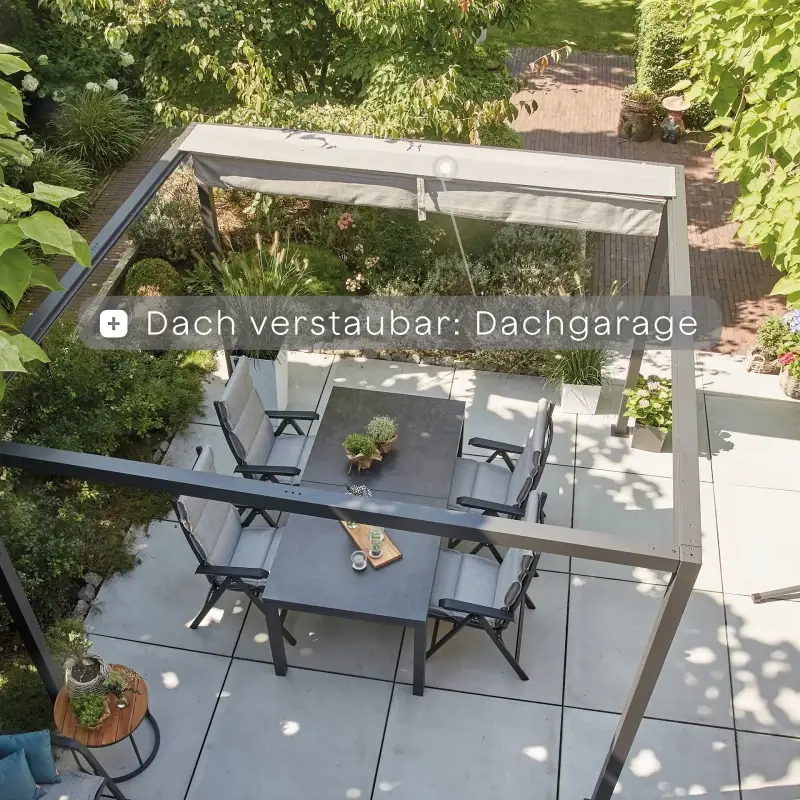 Siena Garden Schattenmanufaktur® Basis Libera matt anthrazit 3x3 m Kostenloser Versand international