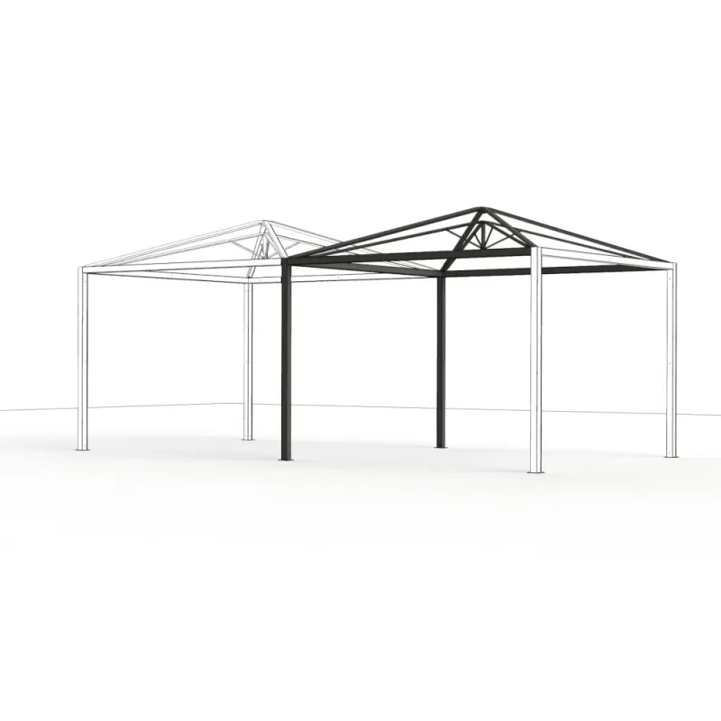 Siena Garden Schattenmanufaktur® Basis-Set Comuna matt anthrazit 3x6 m Im Verkauf
