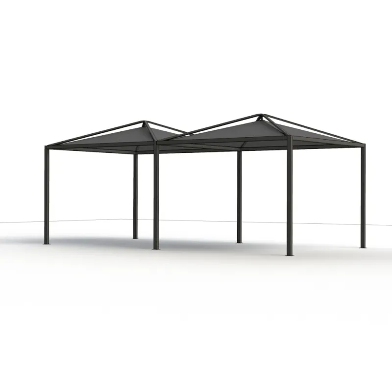 Siena Garden Schattenmanufaktur® Basis-Set Comuna matt anthrazit 3x6 m Im Verkauf