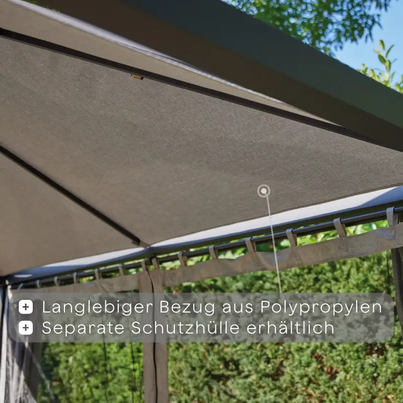 Siena Garden Schattenmanufaktur® Basis Comuna matt anthrazit 3x3 m zollfrei