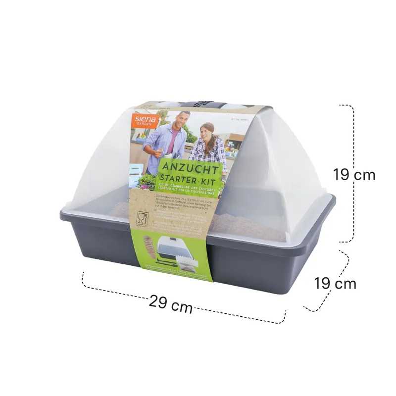 Siena Garden Anzucht Starter-KIT inkl. Quellsubstrat und Werkzeug Heißer Verkauf