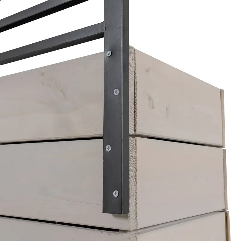 Siena Garden BEETBAR® Rankgitter Metall schwarz Rabatt