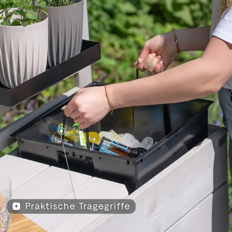 Siena Garden BEETBAR® smart² Hochbeet Kiefernholz FSC® 100% grau Günstig kaufen