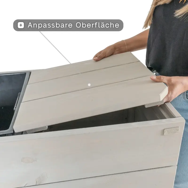 Siena Garden BEETBAR® smart¹ Hochbeet Kiefernholz FSC® 100% grau Großer Ausverkauf
