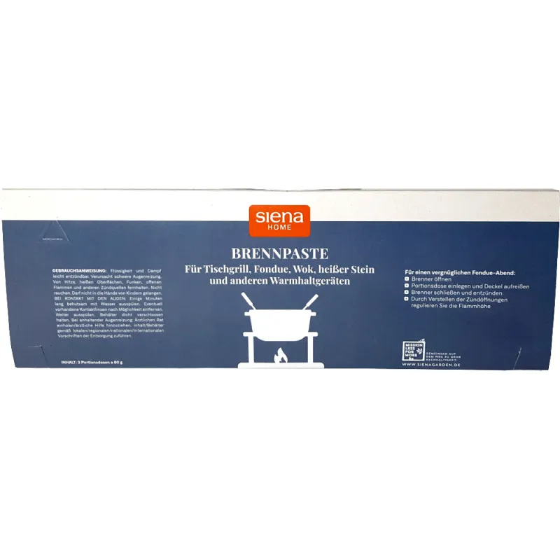 Siena Garden Brennpaste 3er-Set à 80 g Limitierter Zeitrabatt