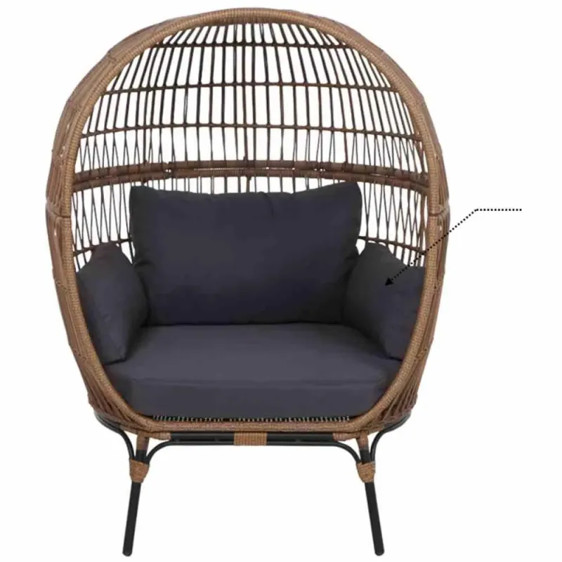 Siena Garden Armkissen dunkelgrau zu Salerno Nest Vatertagsangebot