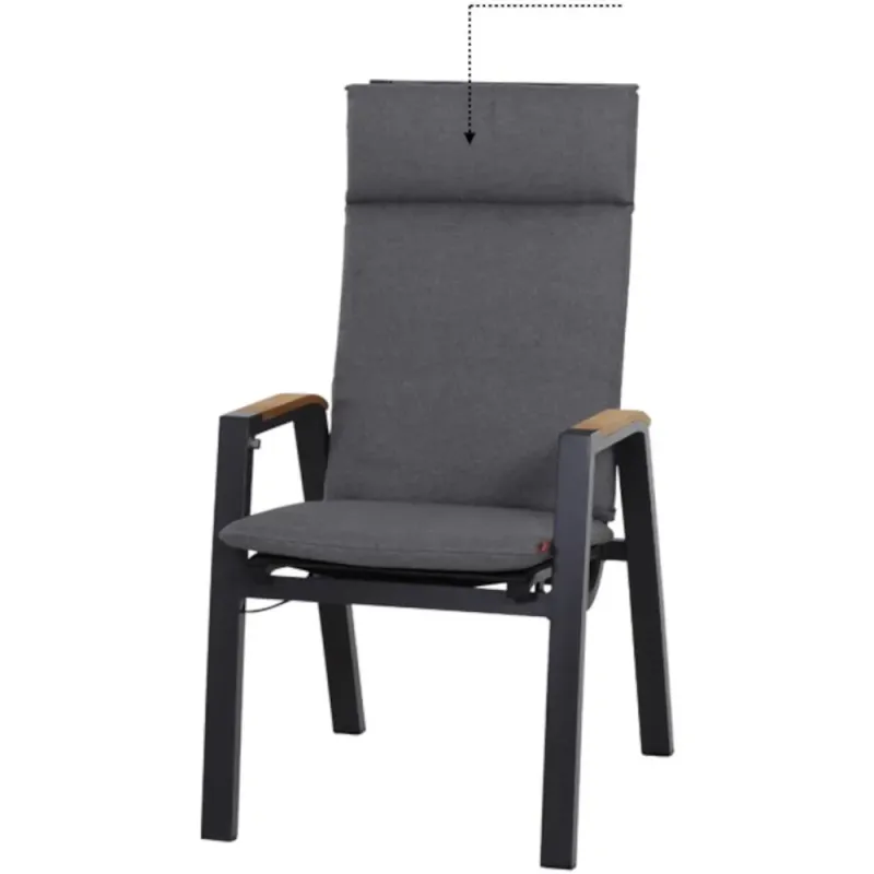Siena Garden Auflage grau zu Lindos Move Sessel Kostenlose Rückgabe