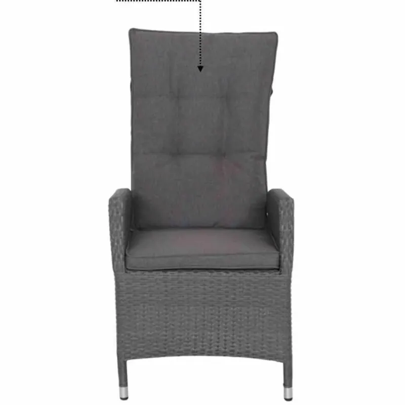 Siena Garden Auflage grau zu Padova Dining Move Sessel Letzte 3 Tage