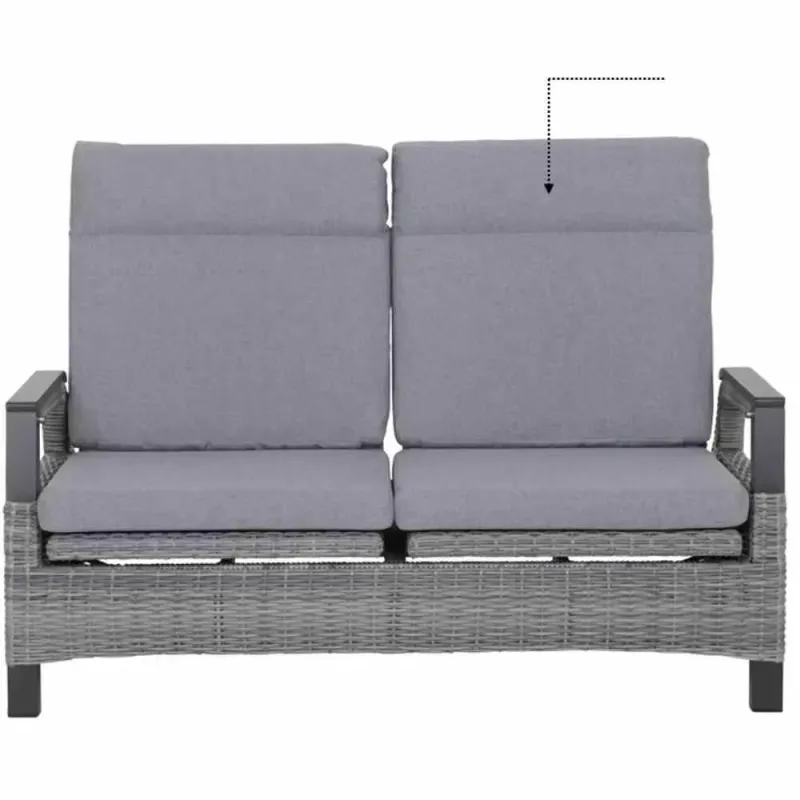 Siena Garden Auflage grau zu Solea Lounge Bank slate blue Letzte 2 Tage