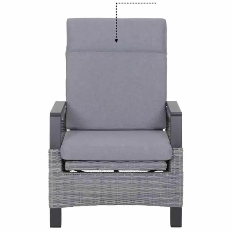Siena Garden Auflage grau zu Solea Lounge Sessel slate blue Letzter Tag