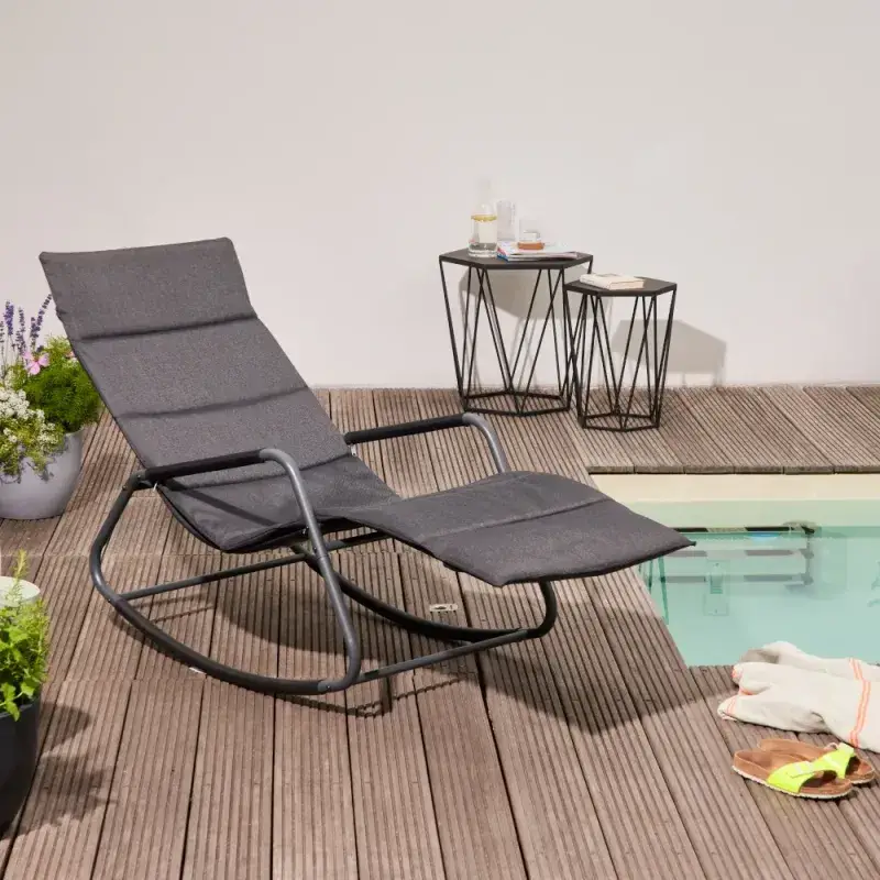 Siena Garden Aliano Schaukelliege RANOTEX® black 50% Rabatt mit kostenlosem Versand
