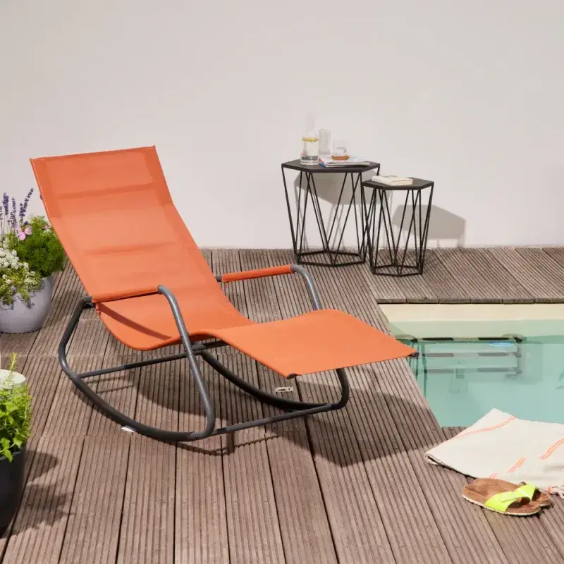 Siena Garden Aliano Schaukelliege RANOTEX® red Clearance-Verkauf