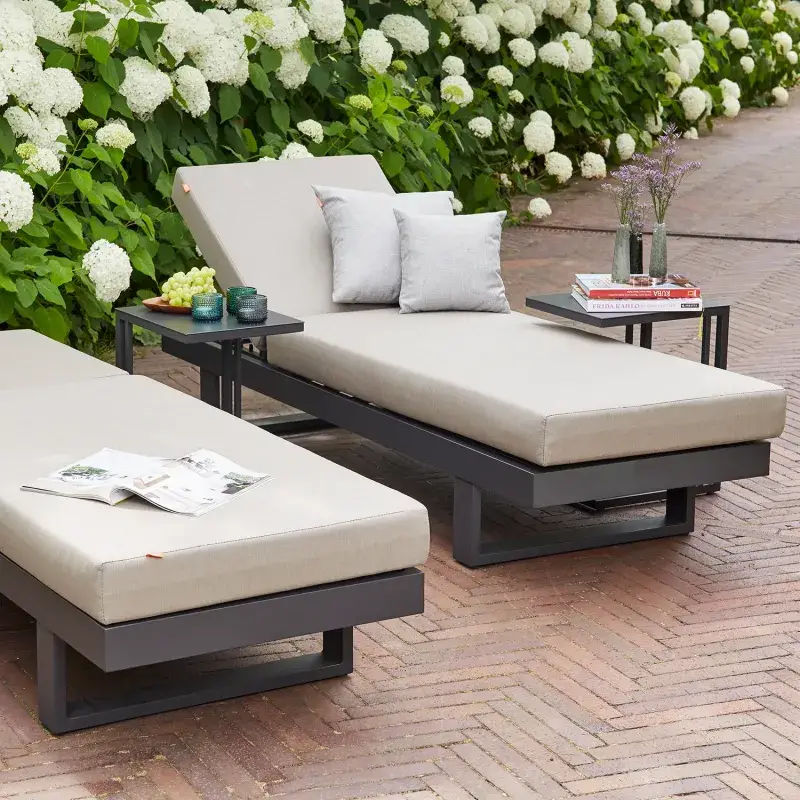 Siena Garden Avenia Loungesofa 3-Sitzer Aluminium matt anthrazit Rabatte dieses Monats