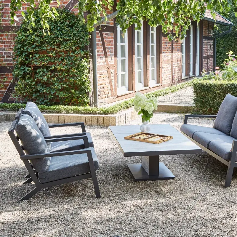 Siena Garden Belia Loungesessel| mit Kissen in grau 2025