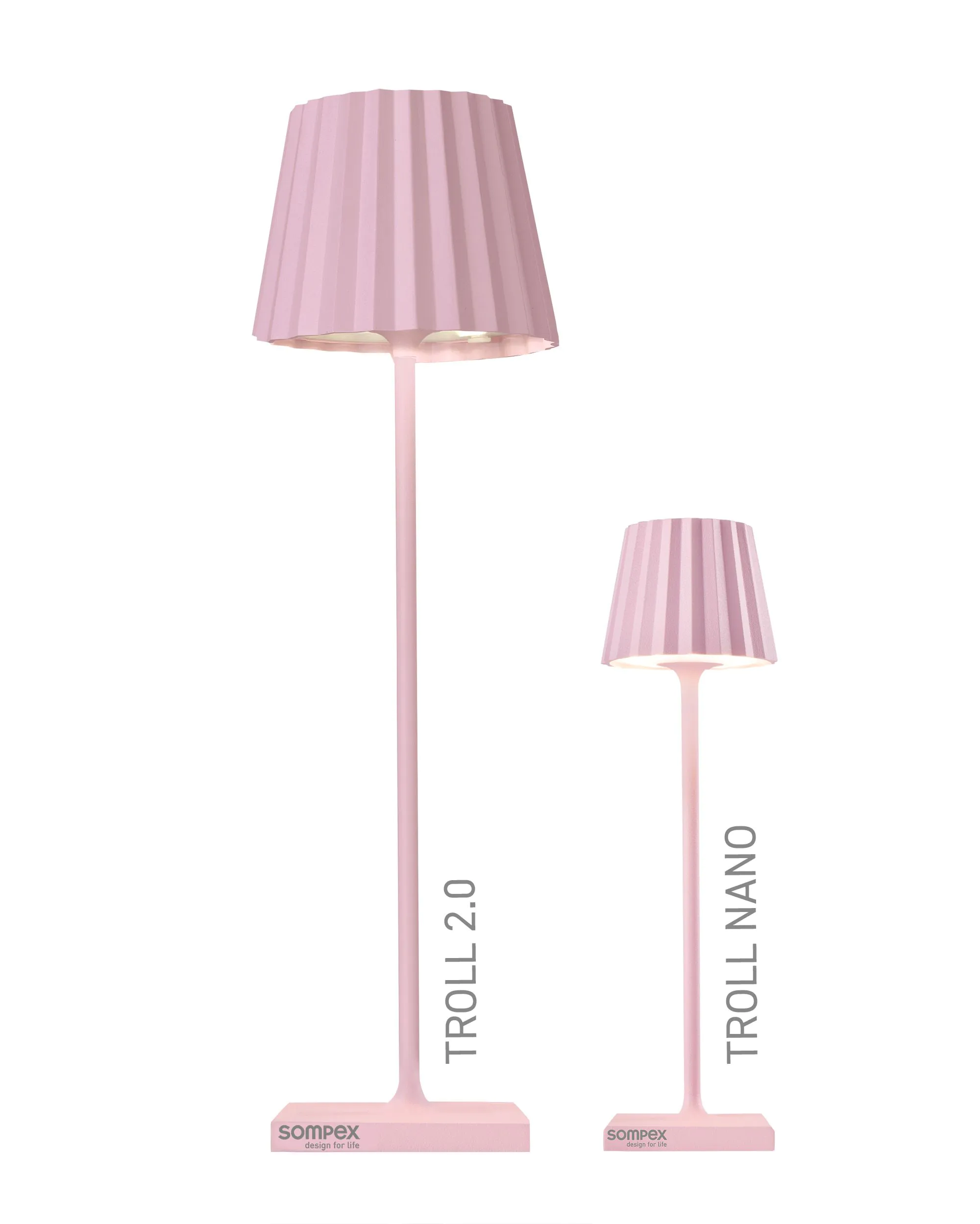 Sompex TROLL NANO - Pink, Akku-Tischleuchte Online Outlet