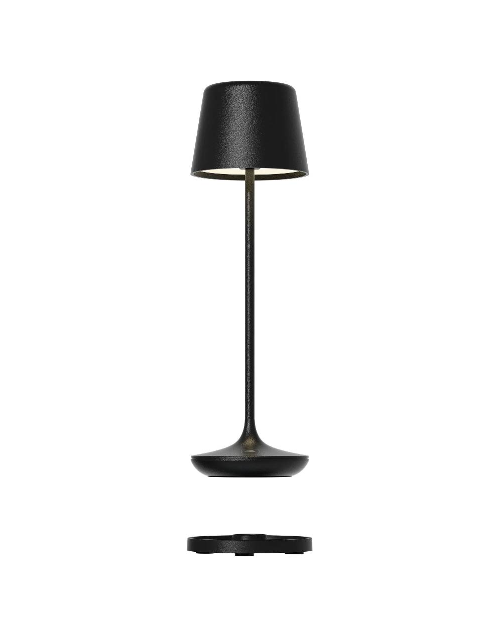 Sompex BARI - schwarz, RGB-Akkutischleuchte