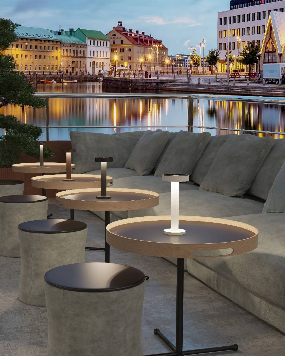 Sompex BORO - Rost, Akku-Tischleuchte Flash Sale