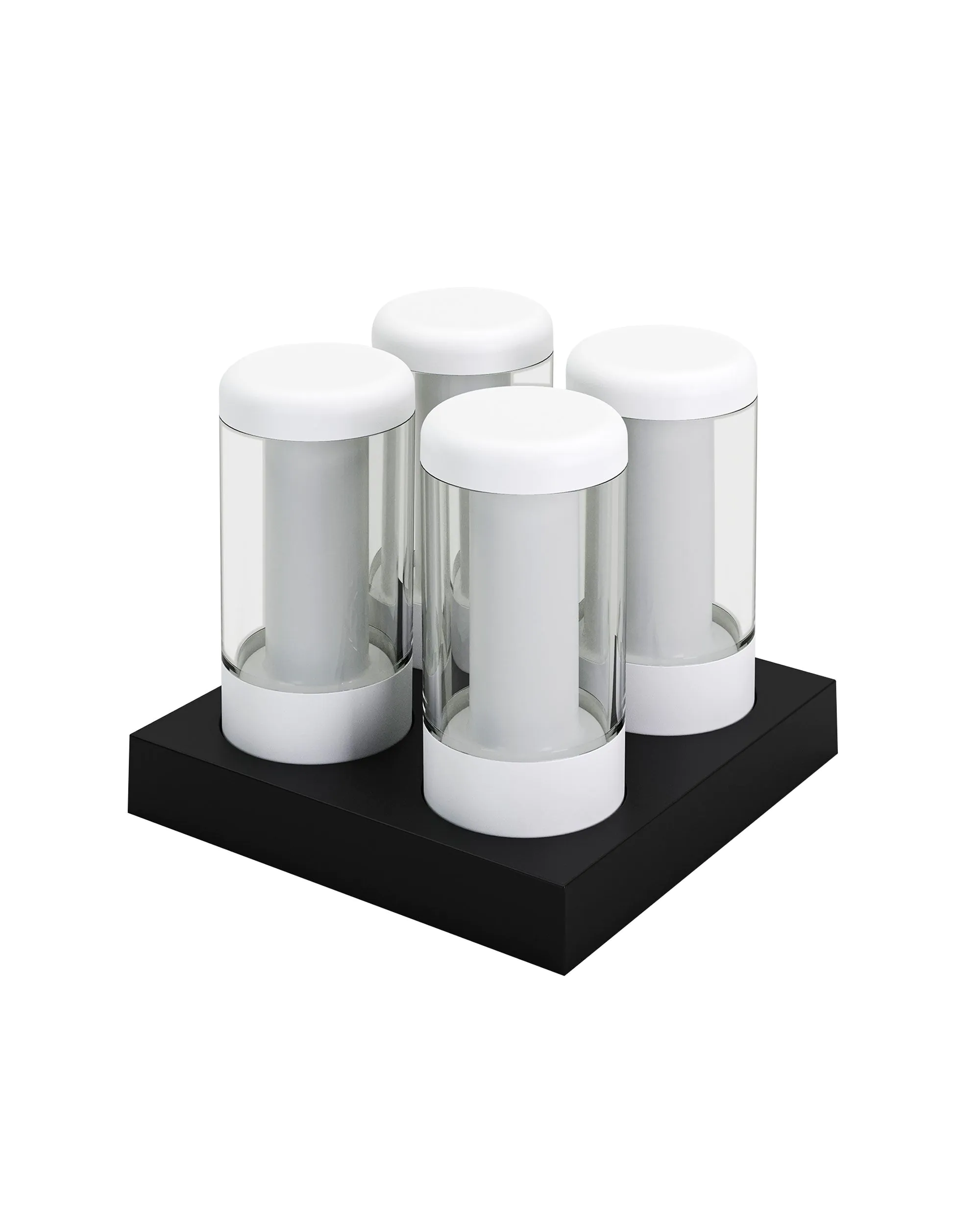 Sompex NIP - Akku-Tischleuchten 4er Set, weiß Kostenloser Versand
