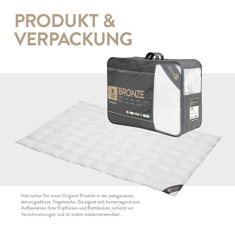 Spessarttraum Daunenbettdecke Spessarttraum Bronze, 90 % Daunen / 10 % Federn Black Friday Preise