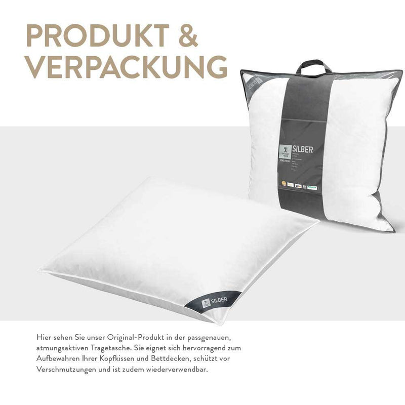 Spessarttraum Faserkissen Spessarttraum Silber, hochbauschiger Faserflaum 100 % Polyester Fabrikverkauf
