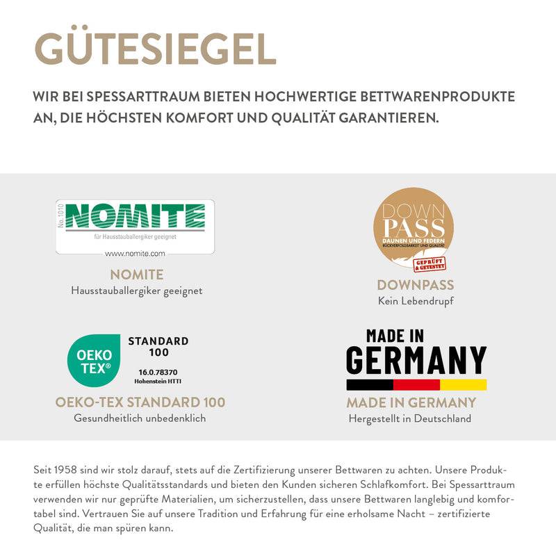 Spessarttraum Gänsedaunen Nackenstützkissen Spessarttraum Mein Engel, 90 % Gänsedaunen / 10 % Gänsefedern (Außen) Osterangebot