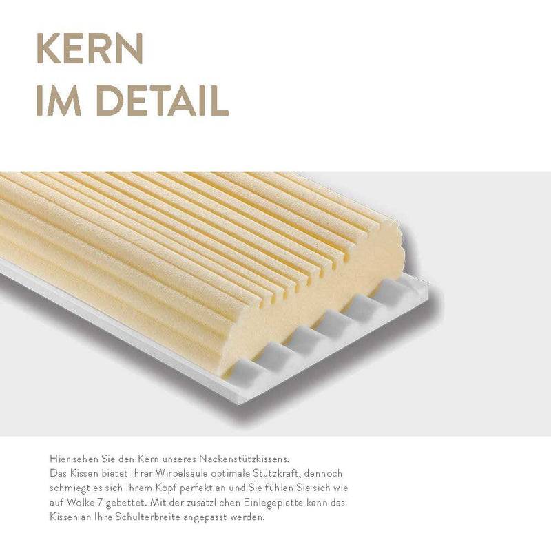 Spessarttraum Visco Nackenstützkissen Spessarttraum Silber, Visco-Comfortschaum RG 50 Heißer Verkauf