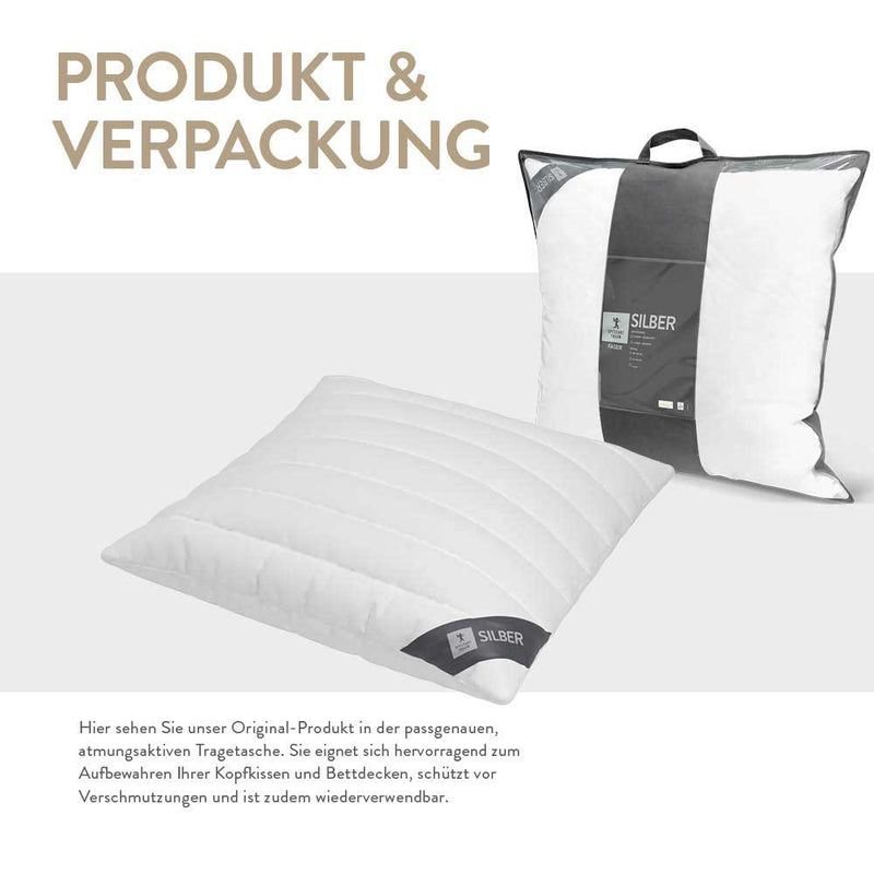 Spessarttraum Faserkissen 3-Kammer Spessarttraum Silber, hochbauschige 3D-Hohlfaser 100 % Polyester (Außen) Begrenzte Freigabe